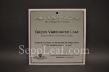 Sepp Gilding Workshop: Green Variegated Leaf, 20 Books @ seppleaf.com