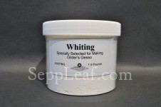 Whiting Gesso in plastic jar, 1.5 lb. @ seppleaf.com