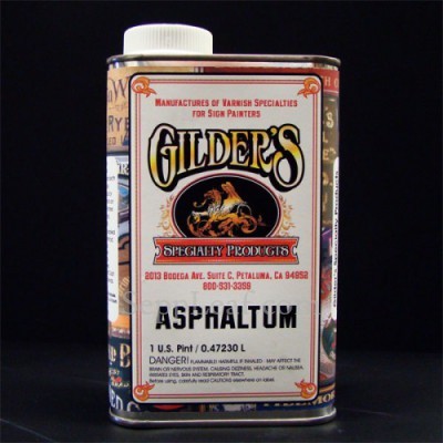 Asphaltum, Darkening Liquid, 1 Pint @ seppleaf.com