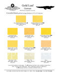 Color Chart, Crocodile Gold Leaf @ seppleaf.com