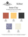 Color Chart, Kolner, Insta-clay @ seppleaf.com