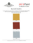 Dux Burnish Sealer Color Chart @ seppleaf.com