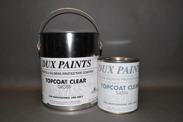 Dux Acrylic Topcoat, Clear Satin, Gallon @ seppleaf.com