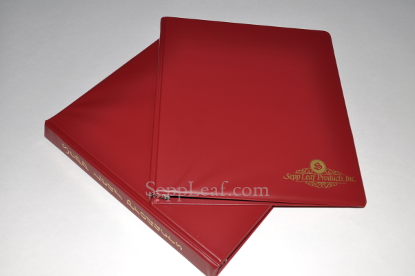 Set of six gold leaf color charts (Binder) @ seppleaf.com