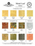 Color Chart, Nazionale, Metal and Variegated Leaf @ seppleaf.com