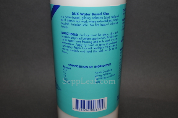 Dux Water Based Size, 1 Gallon @ seppleaf.com