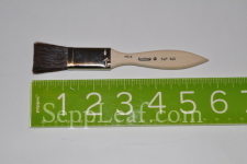 Flat Brush, 3/4 Ox Hair, Raw Wood Handle II @ seppleaf.com