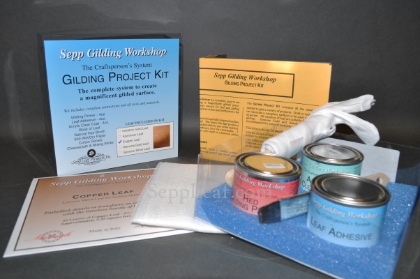 Gilding Project Kit: Includes Copper Leaf and Red Primer @ seppleaf.com