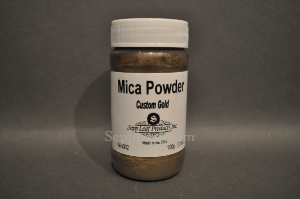 Mica Powder, Custom Gold, 100gm @ seppleaf.com