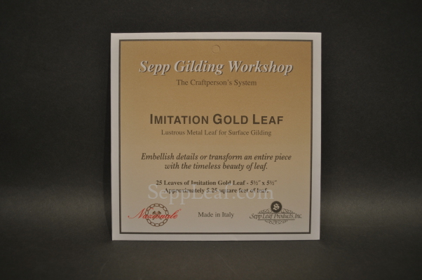 Sepp Gilding Workshop: Imitation Gold Leaf, Color 2.5, 20 Books @ seppleaf.com