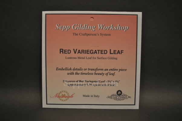Sepp Gilding Workshop: Red Variegated Leaf, 20 Books @ seppleaf.com