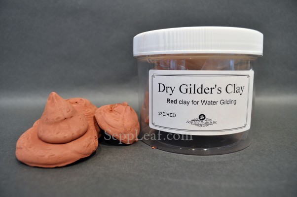 RED DRY CONE      GILDER'S CLAY, 1Lb Plas. jar GER @ seppleaf.com