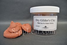 RED DRY CONE      GILDER'S CLAY, 1Lb Plas. jar GER @ seppleaf.com