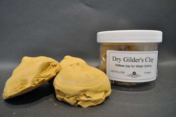 YELLOW DRY CONE   GILDER'S CLAY, 1Lb Plas.jar  GER @ seppleaf.com