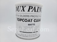 Dux Acrylic Topcoat, Clear Matte, Quart @ seppleaf.com