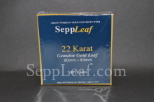 22 karat surface gold leaf, 80mm @ seppleaf.com