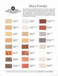 Color Chart, Mica Powders, 24 Colors @ seppleaf.com