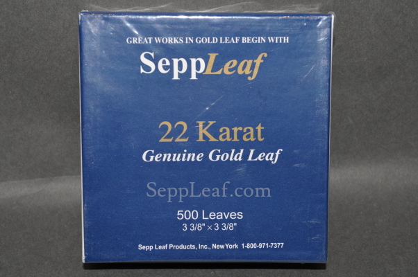 22 karat double gold leaf, (18g) 85mm @ seppleaf.com