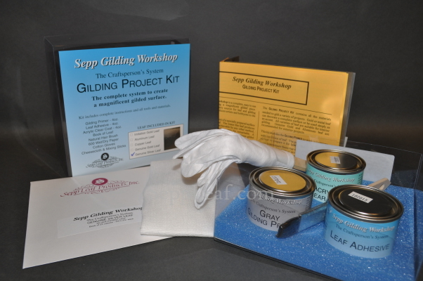 Gilding Project Kit: Includes Genuine Silver Leaf and Gray Primer @ seppleaf.com