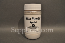 Sepp Gilding Workshop: Magna Pearl Mica Powder, 3.5oz clear plastic jar @ seppleaf.com