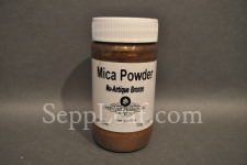 Sepp Gilding Workshop: Nu-Antique Bronze Mica Powder, 3.5oz clear plastic jar @ seppleaf.com