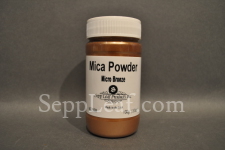 Sepp Gilding Workshop: Micro Bronze Mica Powder, 3.5oz clear plastic jar @ seppleaf.com