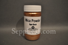 Sepp Gilding Workshop: Super Bronze Mica Powder, 3.5oz clear plastic jar @ seppleaf.com