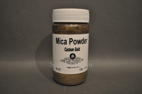 Mica Powder, Custom Gold, 100gm @ seppleaf.com