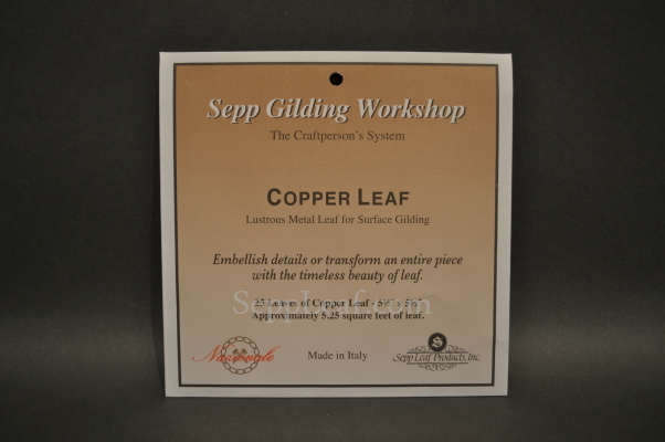 Sepp Gilding Workshop: Copper Leaf, 1 Book, 25 leaves @ seppleaf.com