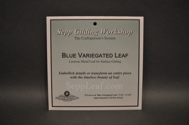 Sepp Gilding Workshop: Blue Variegated Leaf, 1 Book, 25 leaves @ seppleaf.com