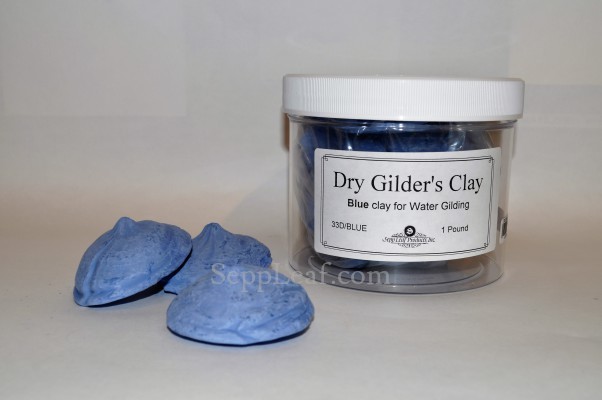 BLUE DRY CONE     GILDER'S CLAY, 1Lb Plas. jar GER @ seppleaf.com