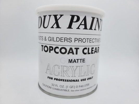 Dux Acrylic Topcoat, Clear Matte, Quart @ seppleaf.com